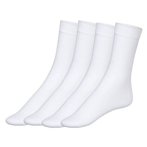 esmara® Dámske ponožky, 4 páry (biela)