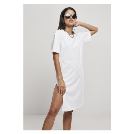 Women's dress with slit white