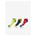 Súprava troch párov unisex farebných vzorovaných ponožiek Bellinda CRAZY IN-SHOE SOCKS 3x