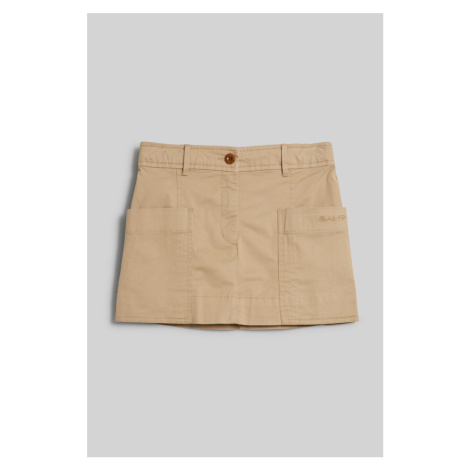 SUKŇA GANT MINI CHINO SKIRT DARK KHAKI