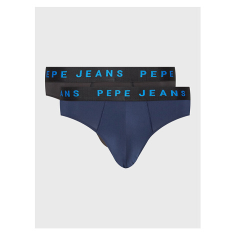 Pepe Jeans Slipy Logo Bf Lr 2P PMU10986 Tmavomodrá