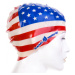 Plavecká čiapka mad wave usa swim cap modro/červená