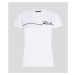 Tričko Karl Lagerfeld Seasonal Logo T-Shirt White