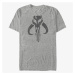 Queens Star Wars: Classic - Mando Symbol Men's T-Shirt Heather Grey