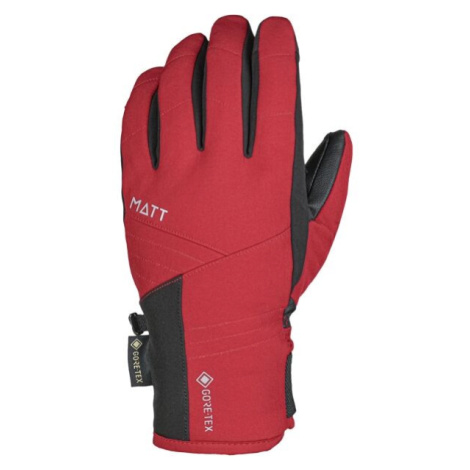 Matt SHASTA GORE-TEX GLOVES Dámske lyžiarske rukavice, červená, veľkosť