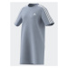 Adidas Každodenné šaty Essentials 3-Stripes Single Jersey Boyfriend Tee Dress IL3315 Modrá Loose