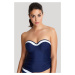 Vrchný diel plaviek Swimwear Anya Cruise Bandeau Tankini navy/white SW1091