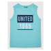 United Colors Of Benetton Top 3I1XCH003 Modrá Regular Fit