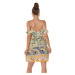 Trendy off-shoulder Minidress with print GELB