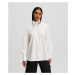 Košeľa Karl Lagerfeld Signature Collar Poplin Shirt White