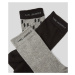 Ponožky Karl Lagerfeld K/Monogram Socks 3 Pack Black/Gray