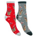 STEVEN Vianočné ponožky Steven-136D-056 CN057-sivá