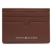 Tommy Hilfiger Puzdro na kreditné karty Th Modern Leather Cc Holder AM0AM10616 Hnedá