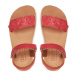 Froddo Sandále Barefoot Flexy Flowers G3150265 S Červená