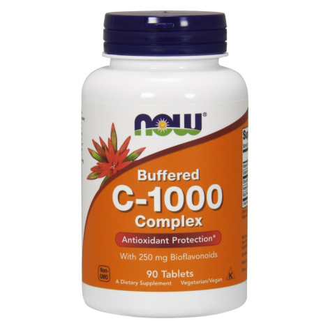 NOW® Foods NOW Buffered Vitamin C-1000 Komplex s 250mg bioflavonoidov, PH neutrálny vitamín C, 9