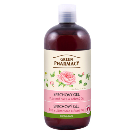 Sprchový gél Green Pharmacy - pižmová ruže a zelený čaj - 500 ml