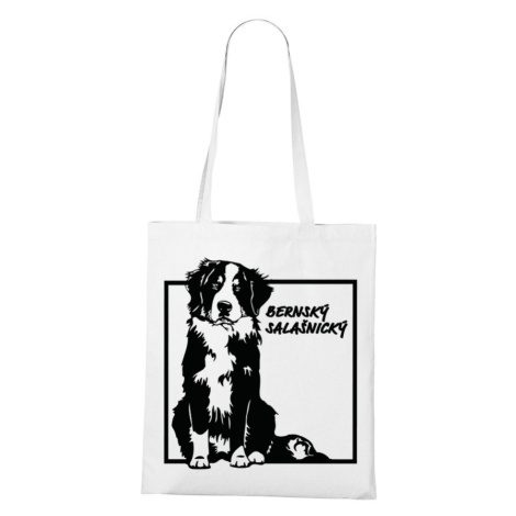 Plátená taška s potlačou Bernského salašnického psa