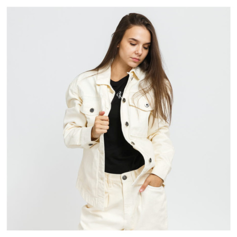 Urban Classics Ladies Oversized Shirt Jacket krémová