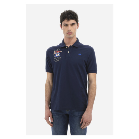 Polokošeľa La Martina Man Polo S/S Piquet Stretch Navy