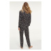 Darčekové balenie Tommy Hilfiger pyžamový set dámsky - tmavo modrá Veľkosť: XS