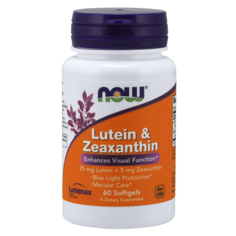 NOW® Foods NOW Lutein & Zeaxanthin (zdravie očí), 60 softgel kapsúl