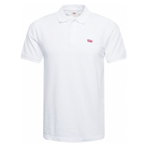 LEVI'S ® Tričko 'Housemark Polo'  ohnivo červená / biela