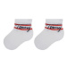 Tommy Hilfiger Súprava 3 párov vysokých detských ponožiek 701224998 Biela