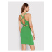 Guess Úpletové šaty Rashelle W2YK11 Z2XY0 Zelená Slim Fit