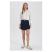 DEFACTO Cool Regular Fit Cargo Pocket Shorts Skirt