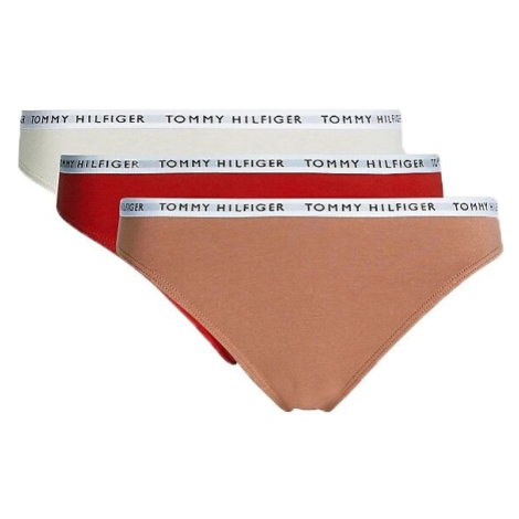 Tommy Hilfiger 3P BIKINI Dámske nohavičky, oranžová, veľkosť