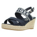 Tommy Hilfiger  SEASONAL WEBBING MID WED  Sandále Modrá