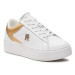 Tommy Hilfiger Sneakersy Th Platform Court Sneaker Gld FW0FW08073 Biela