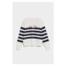 MIKINA GANT SAIL STRIPED C-NECK SWEAT EVENING BLUE