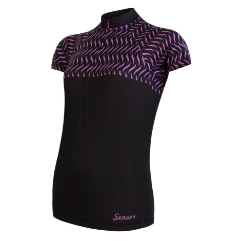 Women's cycling jersey Sensor Cyklo Wave Black