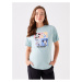 LC Waikiki Crew Neck Mickey Mouse Printed Short Sleeve Maternity T-Shirt