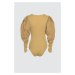 Trendyol Camel Arm Detailed Stud Knitted Body