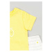 Detská bavlnená súprava zippy žltá farba
