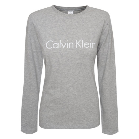 Pánské tričko s dlouhým rukávem NM2171E - P7A - Šedá - Calvin Klein šedá