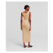 Šaty Karl Lagerfeld Sleeveless Rib Knit Dress Nomad