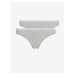 Sada dvoch šedých nohavičiek Calvin Klein Underwear