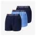 Trenírky Ralph Lauren Stretch Cotton Three Slim Fit Boxers 3-Pack Blue