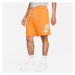 Nike CLUB ALUMNI HBR FT SHORT Pánske šortky, oranžová, veľkosť