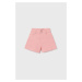 Detské rifľové krátke nohavice Mayoral ružová farba, jednofarebné