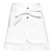 Liu Jo Džínsová sukňa FA0349 T8361 Biela Regular Fit