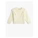 Koton Sweater Knitwear Soft Textured Ruffled Round Neck