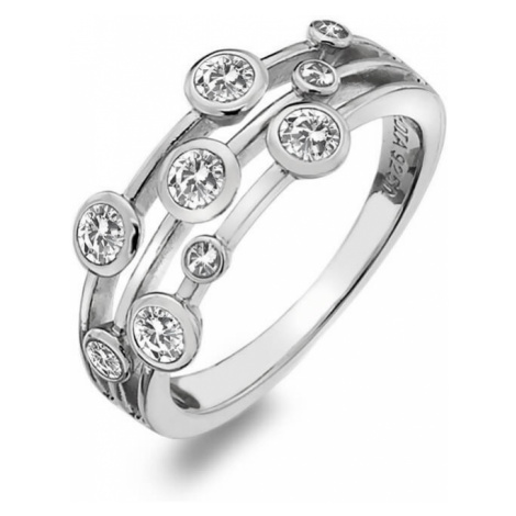 Hot Diamonds Luxusný strieborný prsteň s topaz a diamantom Willow DR207 55 mm