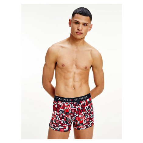 Modro-červené vzorované boxerky Tommy Hilfiger Underwear