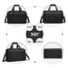 KONO Set 3 cestovných kufrov s horizontálnym dizajnom 44L/66L/96L a cestovnej tašky 20L - čierna