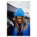Lady's blue cap with fastening
