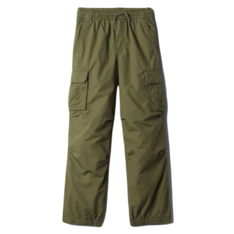 GAP POPLIN PARACHUTE JOGGER Chlapčenské nohavice, khaki, veľkosť